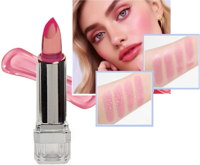 JANOST 3D Natural Waterproof Soft Crystal Jelly Lip Gloss set of 1(3.6 g, Pink)