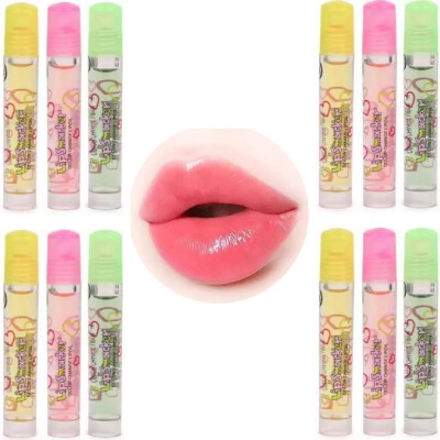 Hidden Beauty Pack of 12 Lip Smacker Color Change Lip Gloss Shinning and Moisture(10 ml, Pink)