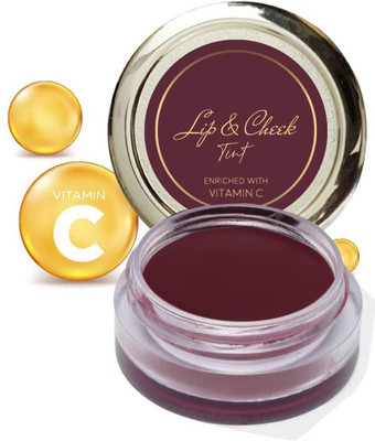 THTC Wine Berry Lips & Cheek Tint With Enriched With Vitamin C Soft Natural Glow(8 g, Wine Berry)