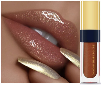 tanvi27 Plump-Up Lightweight Brown Lip Gloss With High Shine Glossy Finish(Brown, 6 ml)