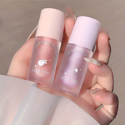 GEGE BEAR Crystal Jelly Lip Oil Lightweight Glossy Texture for Smooth Hydrated Lips(4 g, Fresh Grapes)