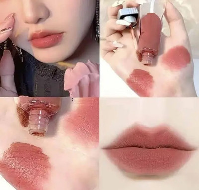 THTC New All Day Wear Long Lasting Lip Plumping Matte Lip Glaze(4.5 g, BROWN)