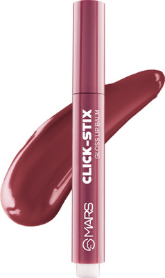 MARS Click Stix Gloss Lip Balm High Pigmented | Ultra-Glossy Finish | Non-Sticky(2 g, 03-BERRY JAM)
