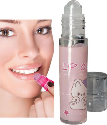 LILLYAMOR Soft Waterproof Glossy Lip Roll-on Lip Gloss Long-Lasting Shine Set of 1(6 ml, Transparent)
