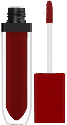 Latixmat Waterproof Matte Soft Lip Cream Lipgloss Lipstick Dark Red(8 ml, Dark Red)