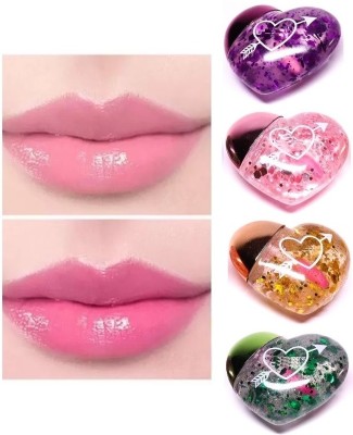 DARYUE New Heart Shape Lip Gloss Tint, For Dry And Chapped Lips water proof(8 g, multicolor)