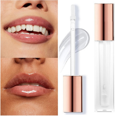Arcanuy Metallic Finish transparent longer stay liquid lip gloss(6 ml, TRANSPARENT)