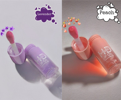 A PERFECT EDGE Korean Tint HD Lip Oil Changing, Hydrating & Nourishing Lip Gloss(Pack Of 2)(5 ml, Peach, Multicolor)