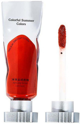 MYEONG LONG LASTING , LIQUID BASE LIP GLOSSY LIPSTICK FOR WATER PROOF(4 g, DARK RED)