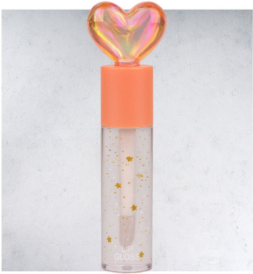 Blushing Babeue Sweet Pink Lip Shine with Gold Sparkle & Heart Top(20 ml, Pink)