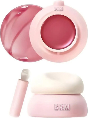 BRM TRADERS Pocket Lip & Cheek Jam with Built-In Brush (Pack of 1) (Random Shade)(8 g, Pink)
