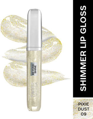 FACES CANADA Beyond Shine Lip Gloss | Shimmer Finish | Non - Sticky | Lightweight(3.8 ml, Pixie Dust 09)