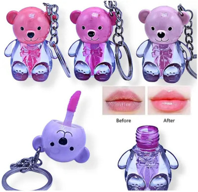 FITBYTE Teddy LipGloss, Key Chain Tint For Dry And Chapped Lips(10 ml, Light Pink)