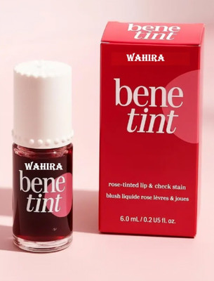 WAHIRA Beauty Korean Style Liquid Lip and Cheek Tint - Rose Fragrance Blusher Tint .(12.5 ml, MULTICOLOR)