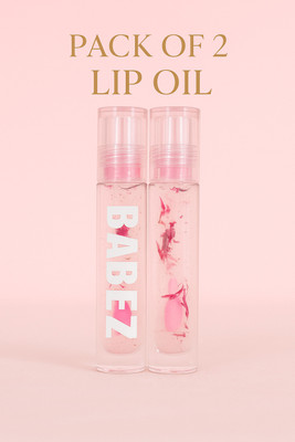 OVELIA BABEZ Lip Glow Oil Pack of 2(1 ml, Pink Transparent, Baby Pink, Rose Pink)