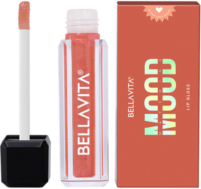 BELLAVITA pH Adapting Lip Gloss 4ml | Glossy Finish | Hydrating & Non-sticky|(4 ml, Love Spell)