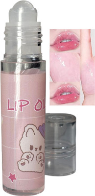 LILLYAMOR 3D Magic Waterproof Glossy Lip Roll-on Lip Gloss Long-Lasting Shine Set of 1(6 ml, Transparent)