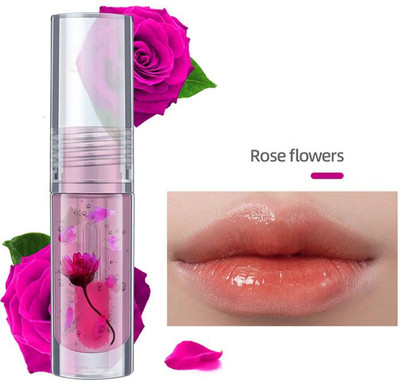 GULGLOW99 Hydrating Lip Oil Plumping Lip Gloss Lip Care Transparent Tint Lip Oil(3.5 g, Rose Pink)