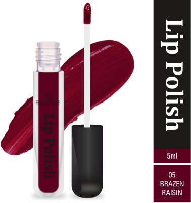 Half N Half Lip Polish Liquid Matte Lipstick, Brazen Raisin-05 (6ml)(6 ml, Brazen-Raisin)