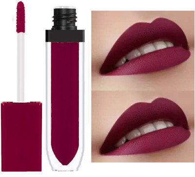 Latixmat Waterproof Liquid Matte Lipgloss Grape(8 ml, Grape)