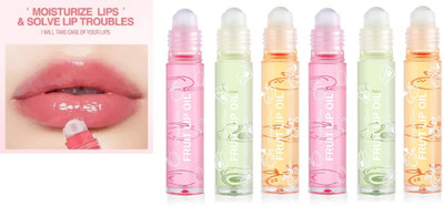 FELICECHIARA New Moisturized And Transparent Hydrating Roll-on Fruit Lip Oil(6 ml, MULTICOLOR)