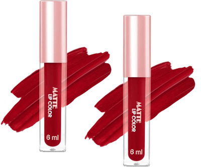 MYEONG Intense Matte Liquid Lipstick Combo(Maroon, 12 ml)
