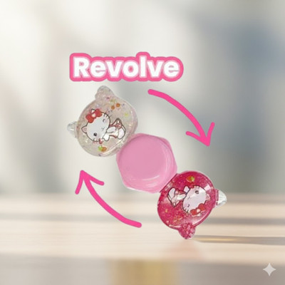 Divyaan Beauty Korean Viral Hello Kitty 2in1 Lipgloss Non-sticky Lip Oil(20 ml, Multicolor)