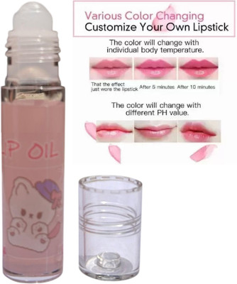 FELICECHIARA 3D Transparent Moisturizing Fruity Roll On Lip Oil Fruity(6 ml, TRANSPARENT)