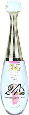 A PERFECT EDGE 24K Luxe Lip Oil – Temperature & pH Based Color Change(10 ml, Pink, Multicolor)