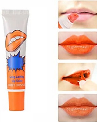 Latixmat Waterproof Long Lasting Peel Off Mask Lip Gloss(15 g, ORANGE)