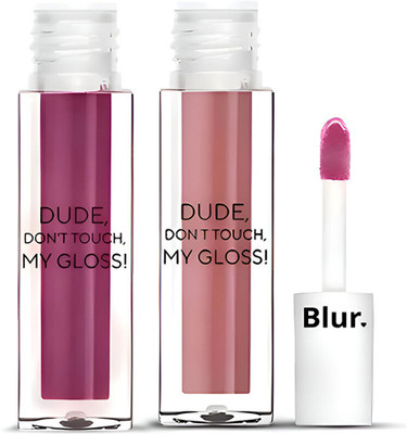 Blur India Lip Gloss Duo – Mauve & Chocolate Brown | Hydrating, Pigmented | 2.5ml Each(5 ml, Plum)
