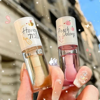 BRM TRADERS Peach Oolong & Honey Milk Lip Therapy Oil – Nourish, Repair & Glow (Pack of 2)(10 ml, Multicolor)