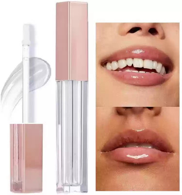 Jiwoo Lip Gloss trendy & Soft Matte Shine Lip Glossy Finish(6 ml, TRANSPARENT)