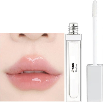 Jiwoo Non-sticky Lip Gloss | Lightweight | Glossy Texture(6 ml, transparent)