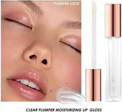 Jiwoo Transparent Glossy Lip Gloss Non Sticky and Hydrating Lip Gloss for lip makeup(6 ml, transparent)