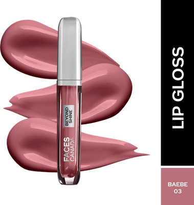 FACES CANADA Beyond Shine Lip Gloss | Lightweight | Non-Sticky | Instant Shine(3.8 ml, BaEbe 03)