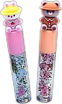 Crazy girl Clear Color Changing Cute Transparent Tint Korean In Waterproof For Girls Women(5 ml, Lipgloss Baby Moisturizing Tinted Oil Shape Liquid Combo Set Lip Gloss Kids Pink) Crazy girl Clear Color Changing Cute Transparent Tint Korean In Waterproof For Girls Women(5 ml, Lipgloss Baby Moisturizing Tinted Oil Shape Liquid Combo Set Lip Gloss Kids Pink)