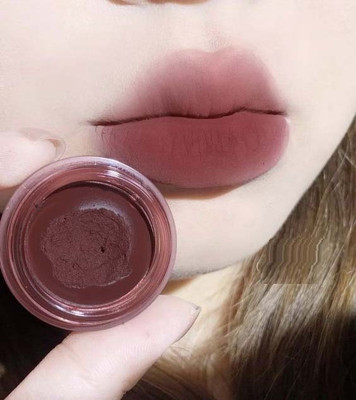 MYEONG 3 in 1 Lip and Cheek Mud Tint Creamy Matte Mousse Tint(10 g, Maroon)