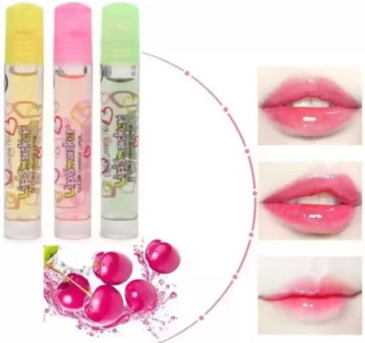 Hidden Beauty Lip Oil Hydrating, Plumping Lip Gloss Pink(Pack of 3)(10 ml, Pink)