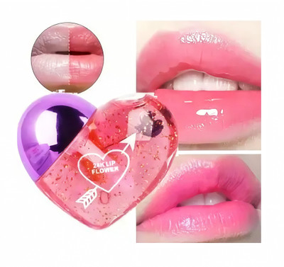 HSQ Hydrating Lip Gloss for Women | Transparent Pink Glossy Lip Oil(5 ml, pink)