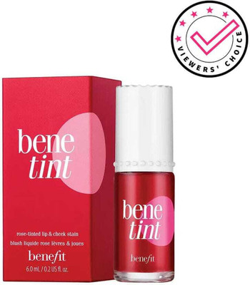 K3NTERPRISES bene tint lip and chek stain tined finish red lipgloss(12.5 ml, Red)
