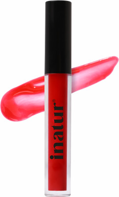 inatur Lip Gloss | Long Lasting and Hydrating For Plum & Shiny Lips(2 ml, Glam Pink)