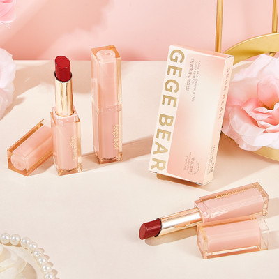 GEGE BEAR Glossy Lipstick – Rich Color, Smooth Glide & Long-Lasting Shine for All-Day Wear(3.8 g, Lady Rose)