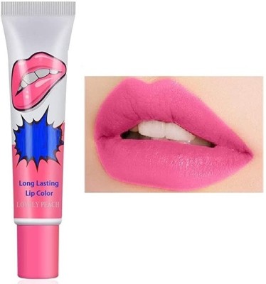 Latixmat Peeling Liquid Lipstick Waterproof Long Lasting Lip Stain(15 ml, Lovely Peach)