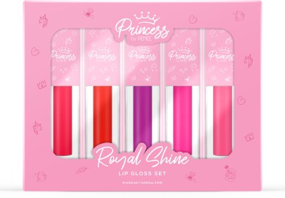 Renee Princess Royal Shine Lip Gloss Set, Soft, Shiny & Nourishing, Gentle (5 x 1.2ml)(6 ml, Royal Shine)