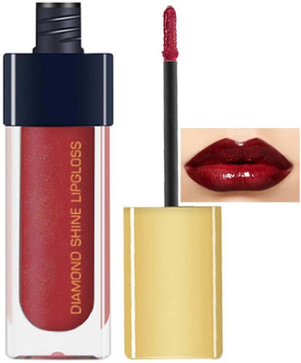 Emijun Diamond Shine Lip Gloss for Shine, Glide-On Lipstick for Glossy Effect(6 ml, midnight liar)