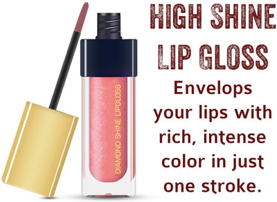 MYEONG Diamond Shiny waterproof Long Stay Lip Gloss(6 ml, Spring glow)