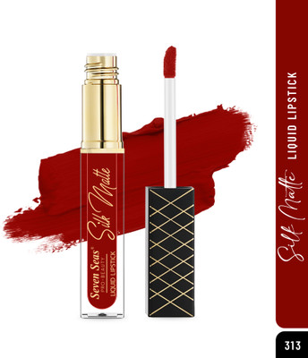 Seven Seas Silk Matte Long Stay High Coverage Glides Smoothly Liquid Lipstick(7 ml, Scarlet)