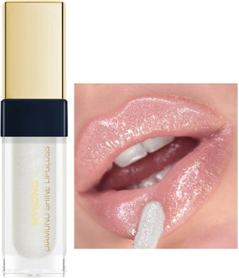 MYEONG Crystal Shine Color Lip Gloss For Supreme Shine & Plump Glossy Finish Lip Gloss(6 ml, Crystal Shine)