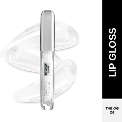 FACES CANADA Beyond Shine Lip Gloss | Lightweight | Non-Sticky | Instant Shine(3 ml, The OG 06)